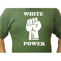 White Power Fist t-shirt