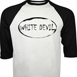 White Devil baseball shirt