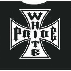 Iron Cross White Pride t-shirt (white ink)