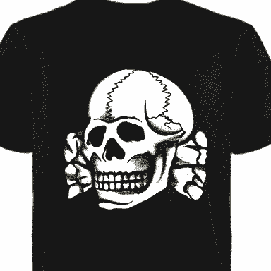 Totenkopf T-Shirt (White Ink)