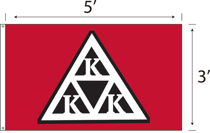 Ku Klux Klan (KKK) Triangle flag