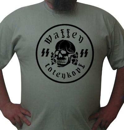 Waffen SS Totenkopf t-shirt (black ink)