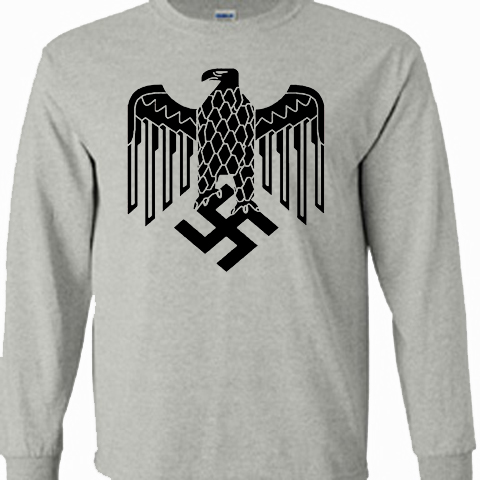 Wehrmacht Eagle long sleeved shirt (black ink)