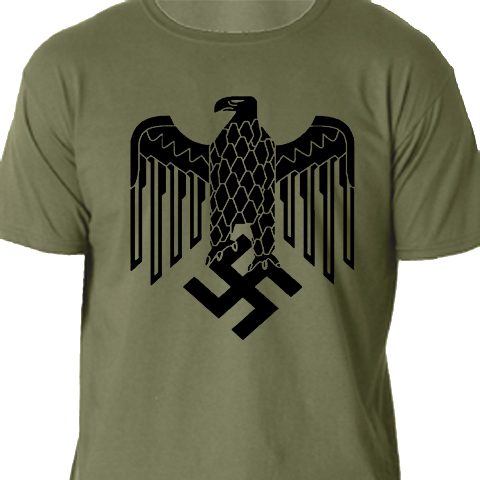 Wehrmacht Eagle t-shirt (black ink)