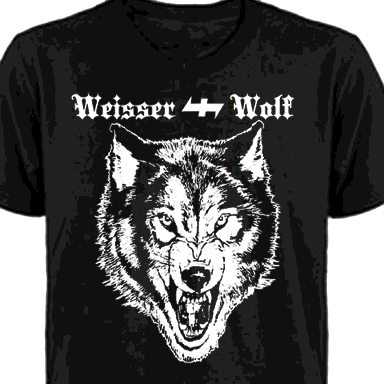 Weisser Wolf t-shirt