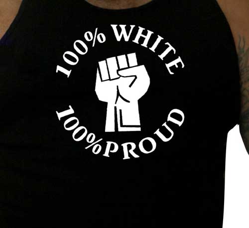 White and Proud tank top