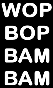 (20) Wop Bop Bam Bam stickers