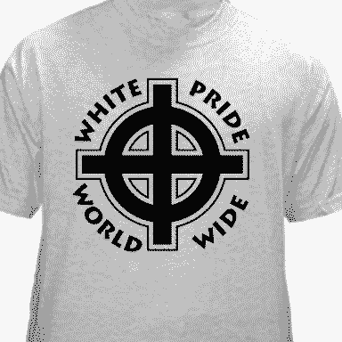 White Pride World Wide t-shirt (black ink)