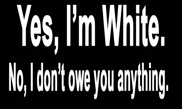 (20) Yes I\'m White stickers